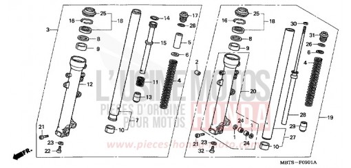 GABEL, VORNE (XL1000VA) XL1000VA5 de 2005
